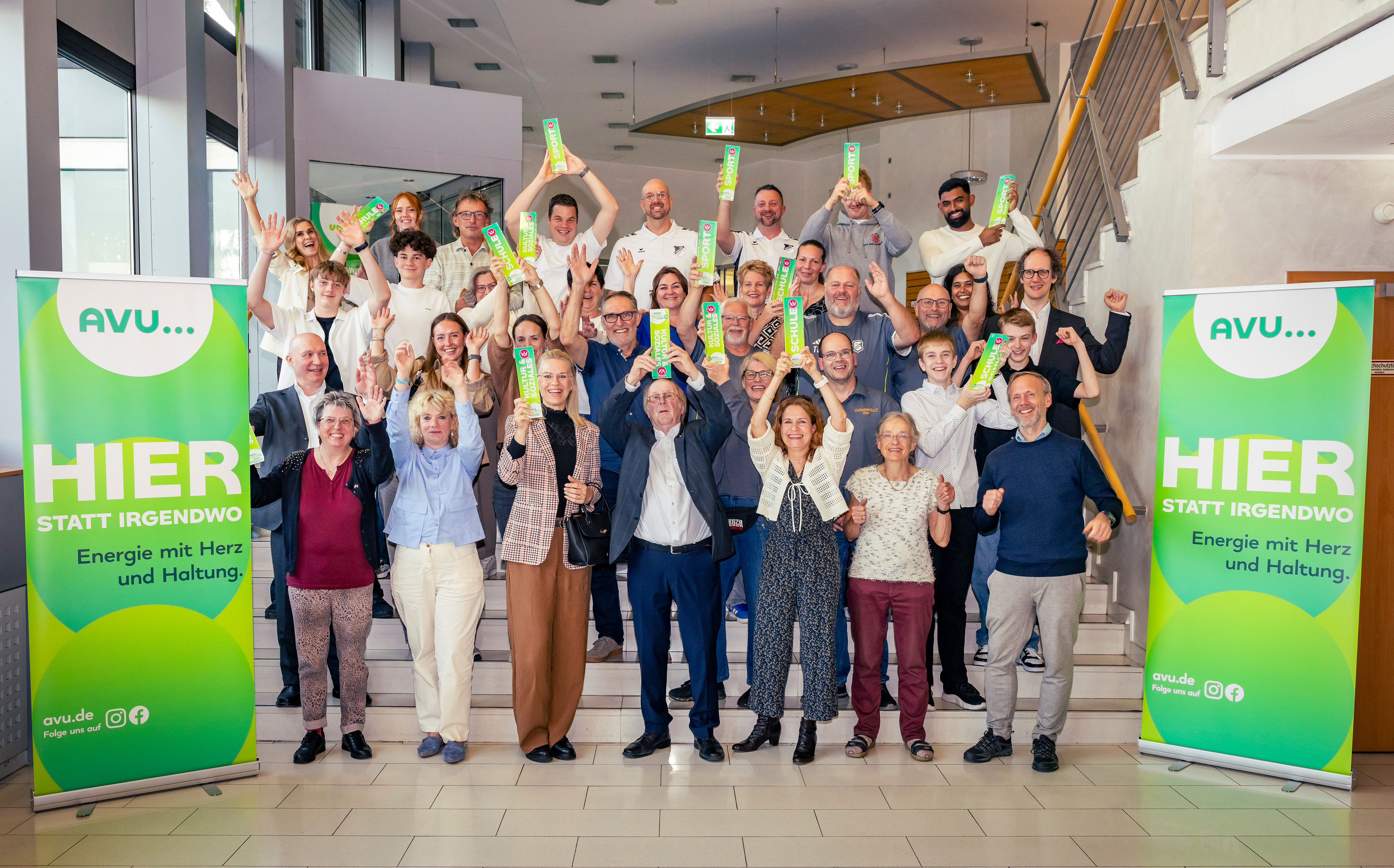 Jubelnde Gewinner AVU-Krone 2026