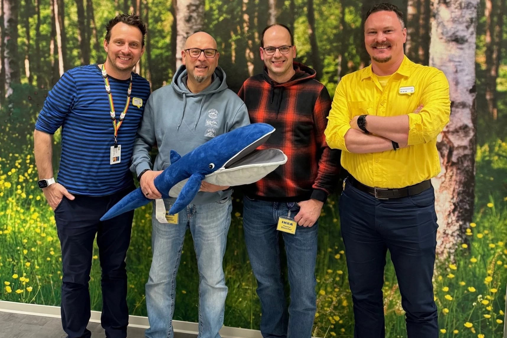 Andreas und Olaf beim ersten Treffen bei IKEA Wuppertal